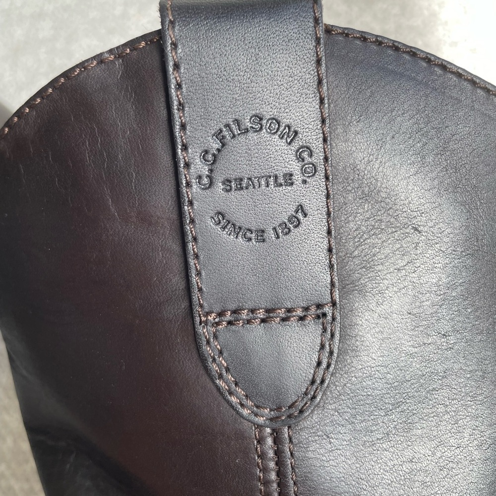 Filson Men’s Pull-On Roper Boots, Chocolate Brown, Size 9.5 - Picture 6 of 9